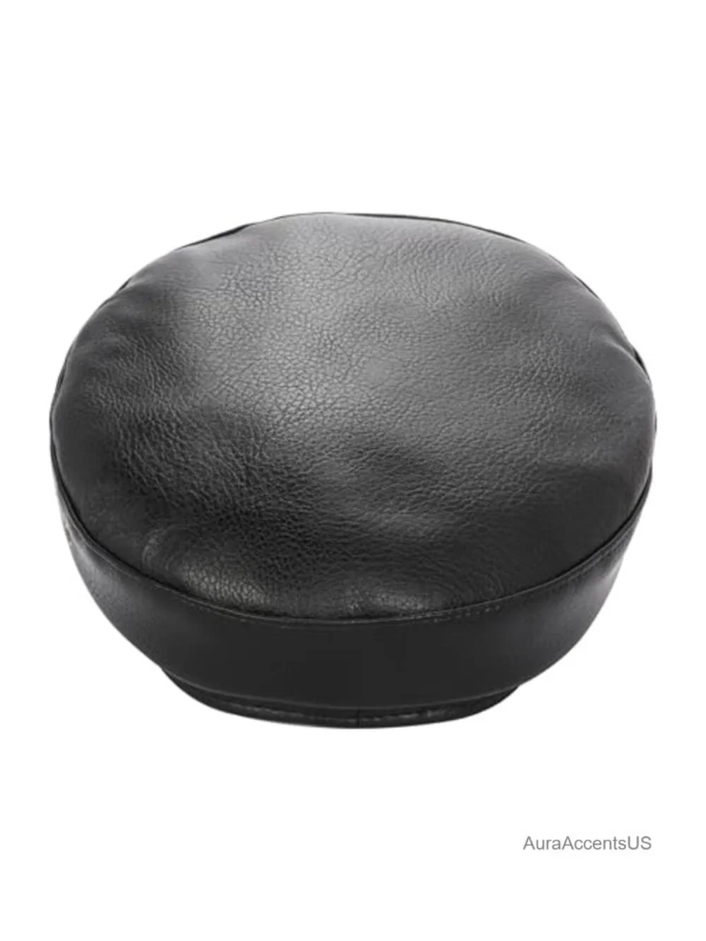 PU Leather Newsboy Cap Adjustable Faux Leather Hat Women Biker Baker Boy